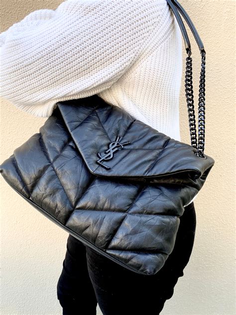 ysl loulou black|ysl loulou puffer suede.